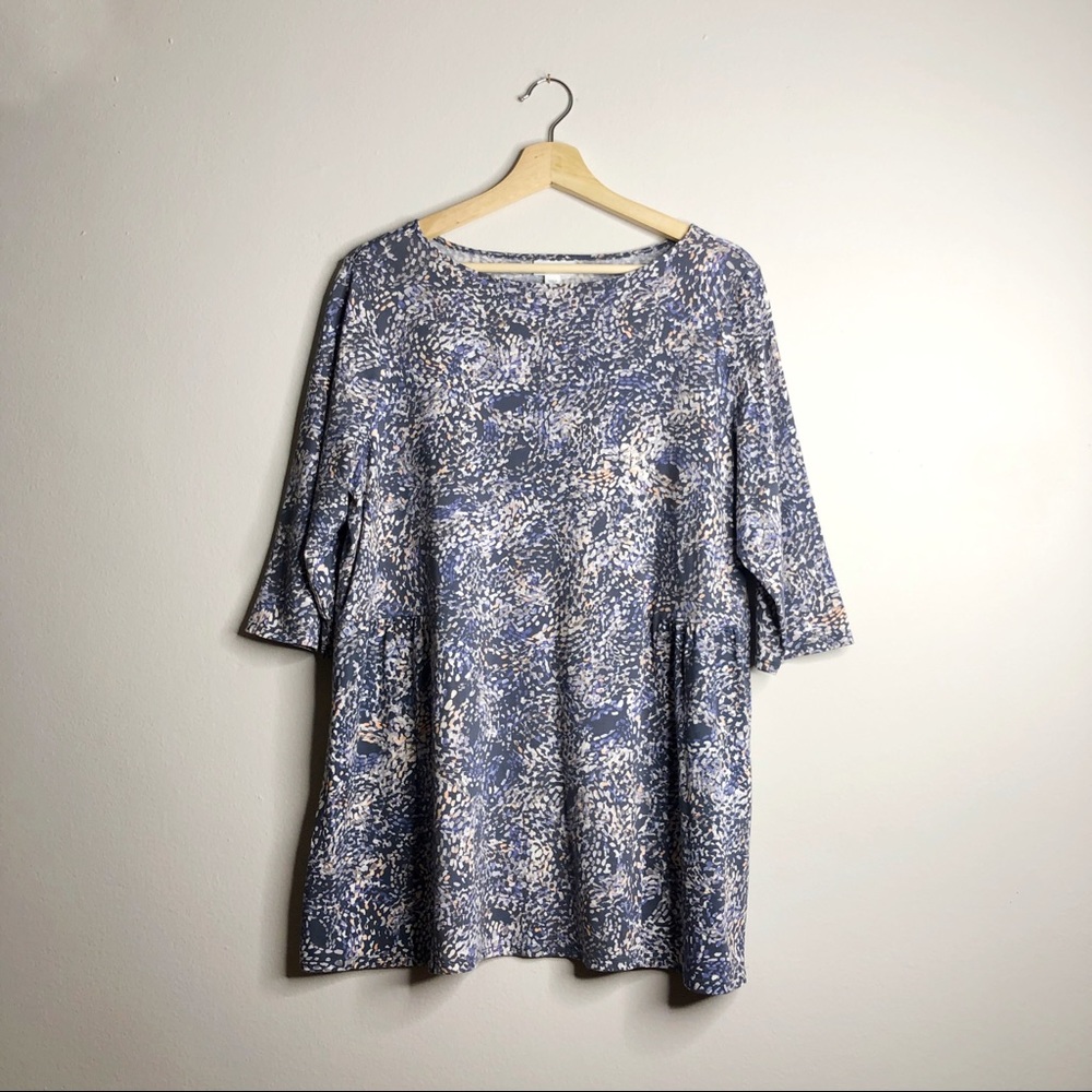 NWOT J. JILL Boatneck Cotton Modal Tunic Large